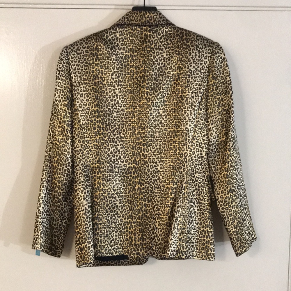Vintage Albert Nipon Evening Animal Print Blazer - image 6